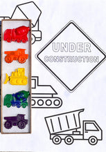 Load image into Gallery viewer, Construction Vehicle Crayons