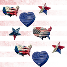 Load image into Gallery viewer, Patriotic Crayons- July 4th Gifts