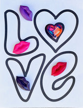 Load image into Gallery viewer, Valentines Day Lip And Heart Crayons