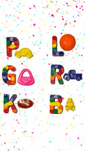 Load image into Gallery viewer, Letter Crayon Party Favor With A Shaped Crayon