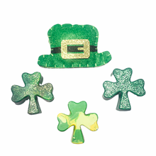 Load image into Gallery viewer, St. Patrick's Day Crayons; Shamrock Crayons