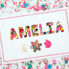 Load image into Gallery viewer, Three Shaped Crayons PLUS Rainbow Crayon Letters- Variety Of Colors