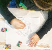 Load image into Gallery viewer, Rainbow Crayon Letters Plus Additional Colors