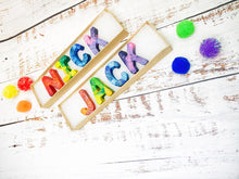 Load image into Gallery viewer, Rainbow Crayon Letters Plus Additional Colors