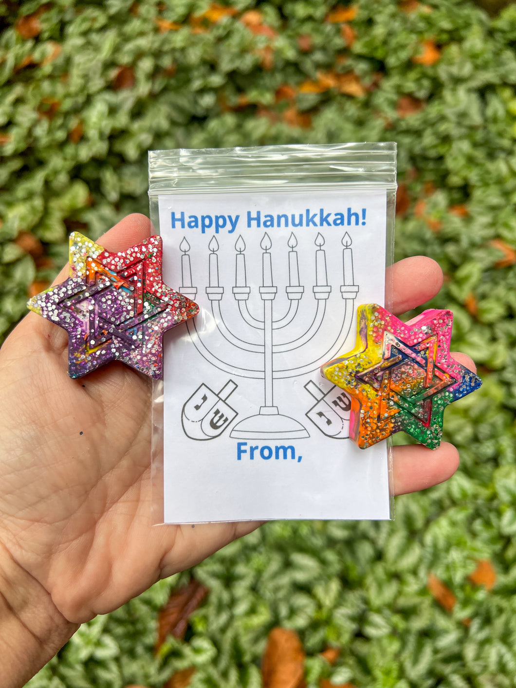 Hanukkah Crayon Party Favor