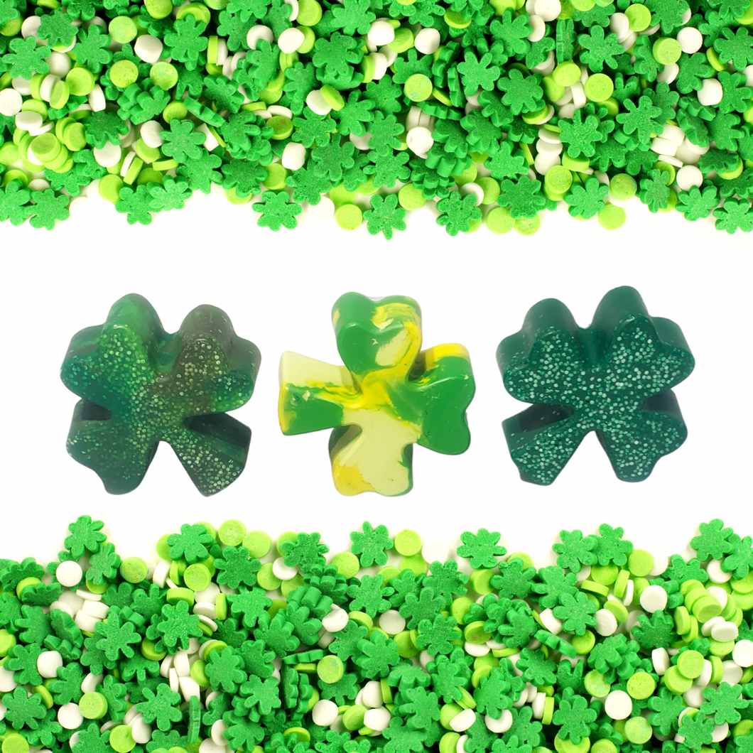 St. Patrick's Day Crayons; Shamrock Crayons