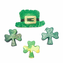 Load image into Gallery viewer, St. Patrick&#39;s Day Crayons; Shamrock Crayons
