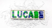 Load image into Gallery viewer, Two Shaped Crayons PLUS Blues/Greens and Confetti Crayon Letters- Variety Of Colors
